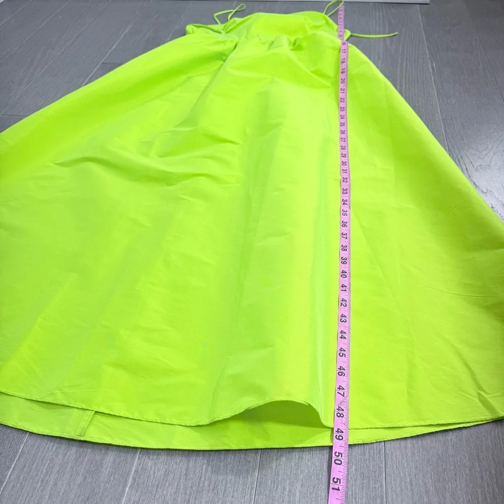 NWT J Crew Collection Limited Edition Taffeta Side Cutout Midi Dress Citrus 8 - Picture 16 of 16